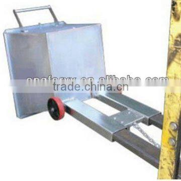 removeable storage bin forklift tipping bin