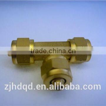 High Quality Tee Three Ways Hose Quick Cross And Compression *6 *8 *10 photo-3