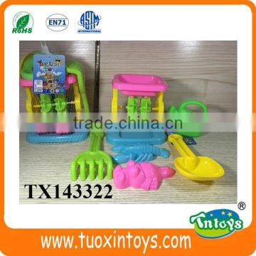 Summer toys plastic sand beach toys set for kids 6pcs