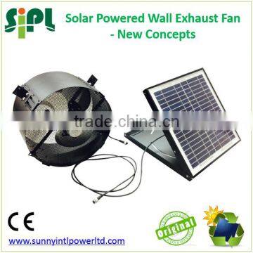 SUNNY FAN 14'' 15W Small Size Wall Mounted Solar Panel Powered Air Ventilation Attic Gable Fan photo-2