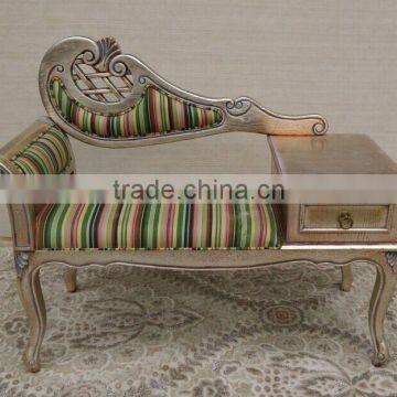 BISINI Unique Design Sofa Chair, Solid Wood With Fabric Leisure Chair With Telephone Table (BF01-X1180) photo-3