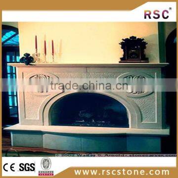 Cheap limestone fireplace mantel