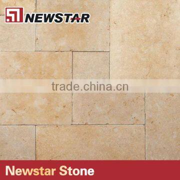 French Pattern Marble Bright Golden Jerusalem Limestone Tiles Floor photo-3