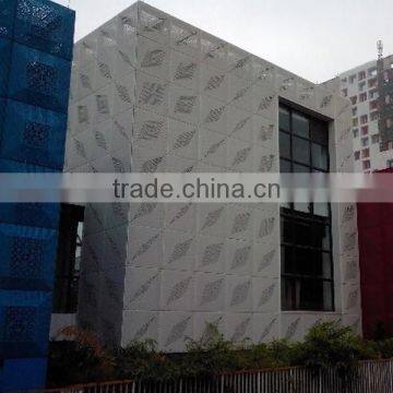 Architectural Laser Cut Curtain Walls Aluminum Perforated Facade Panle photo-5