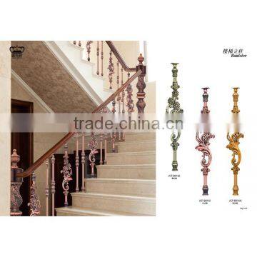 Luxury Design Indoor Color Coated Aluminum Stair Balustrade photo-4