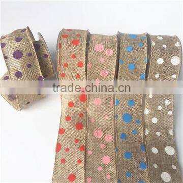 Cheap Wholesale 100 Linen Fabric for Gift Ribbon