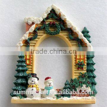 Decorative resin christmas theme photo frame christmas ornaments 2016