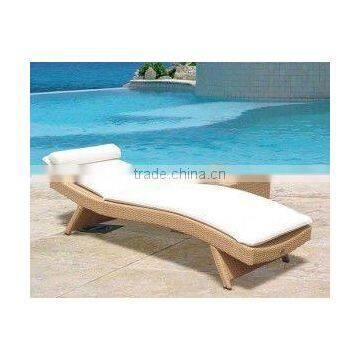 Beach Wicker Sun Lounger Garden Furniture Poolside Lounge Chair photo-2
