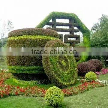Fake Grass Animal High Color Fastness Meadow Green Artificial Grass Topiary photo-5