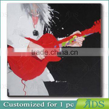 Pop Wall Decor Guitar Canvas Oil Painting photo-2