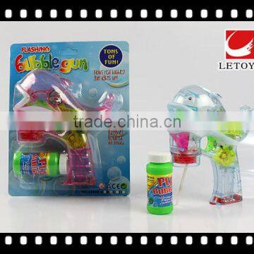 wholesale plastic musical summer toys flashing bubble gun