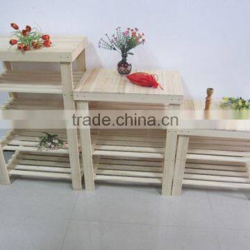 Decoration Hot Sale Wooden Flower Display Shelf photo-3