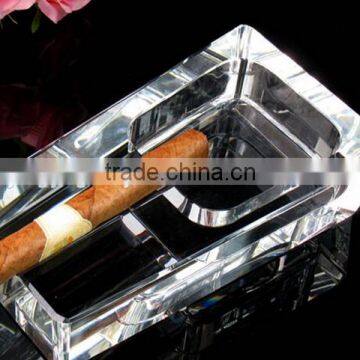 Crystal Hand Cut Glass Ashtray Antique Glass Ashtrays photo-2