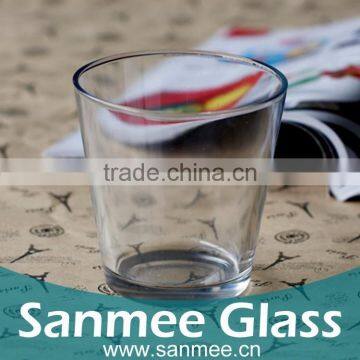 Machine Pressed Clear Flared Votive Glass Candle Holder