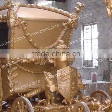 2017 New Royal Golden Cinderella Pumpkin Horse Carriage Celebration Wedding Carriage (BG11-M053) photo-6
