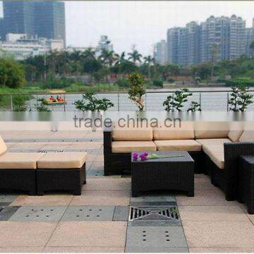 Rattan sofa outdoor elements patio furniture (BF10-R18)