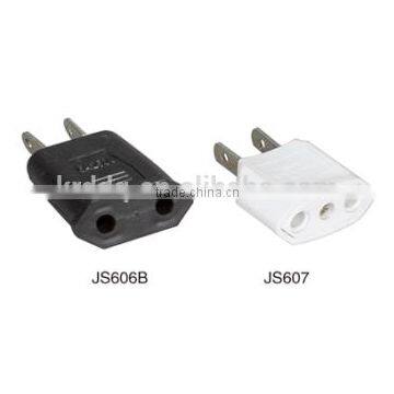 Universal Travel Adapter Male and Female Industrial Plug Socket 2 Round Electric Pin Plug Convert to 2 Flat photo-3
