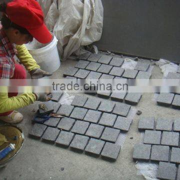 Natural Basalt Granite Cobblestone Paver