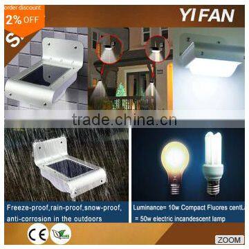 Solar Motion Sensor Light, LED Rainproof Powered Security Steel Light Outdoor for Garden,Outdoor photo-6