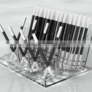 acrylic cosmetics display design showcase/display stand
