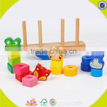 Wholesale Top Sale Wooden Cube Balance Toy for Kids Cheap Wooden Cube Balance Toy DIY Colorful Wooden Cube Balance Toy W11F048 photo-4