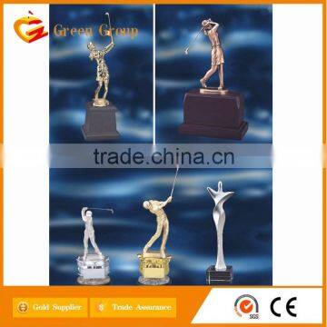 hot sale different size metal golf trophy for promotion