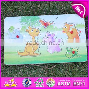2017 New Design Children Matching Toy Wooden Knob Puzzle W14M117 photo-6