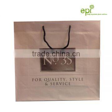 Hot Fashion Cotton Rope Handle Plastic Carrier Bag photo-3