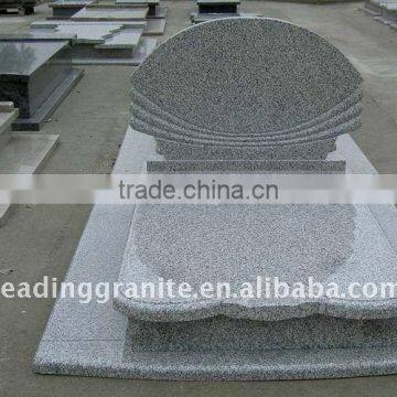 grey granite tombstone