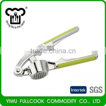 Top sale custom design soft handle aluminum alloy garlic presser