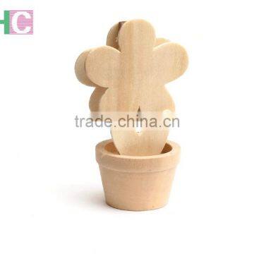 Promotional mini wooden memo clip