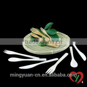 natural bamboo spoon and fork