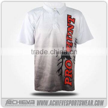 Fully sublimation printed new design polo club t shirts men team wear polo shirts