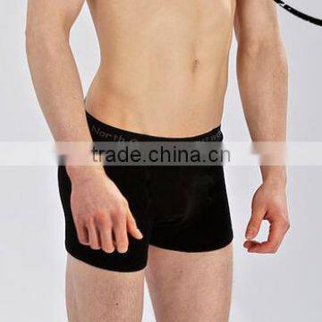 100% Merino wool Black man women underwear Boxer short brief