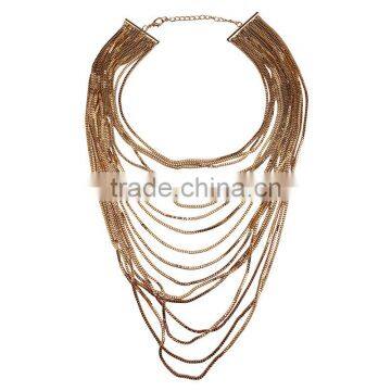 2016 Europe and the United States the New Multilayer Long Thin Chain Necklace photo-6