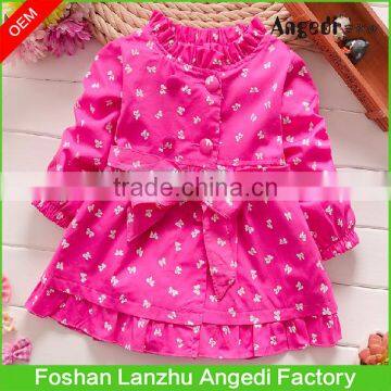 2017 Children Trendy Clothing Winter Baby Girl Cute Long Coat Princess Design Girl's Autumn/winter Outerwear Coat photo-2