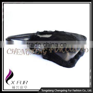 CX-H-16 Wholesale Good Quality Fashion Handbag Rabbit Fur Ladies Bag In China photo-2