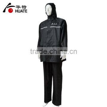 Personal Protective Euqipment Black Refelective Raincoat photo-2