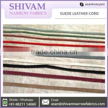 Manufacturer Supplying Various Sizes Round Leather Cord at Affordable Price