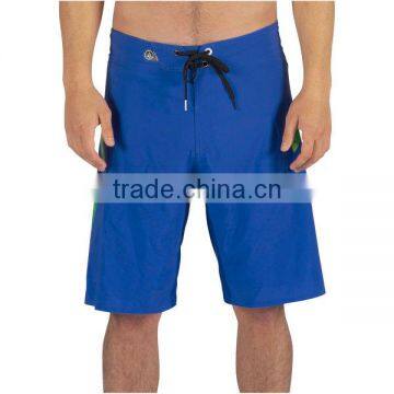 Quick dry wholesale mens beachshorts 4 way stretch blue