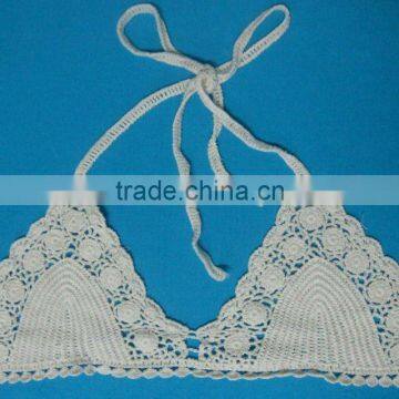 lady's crochet underwired bra