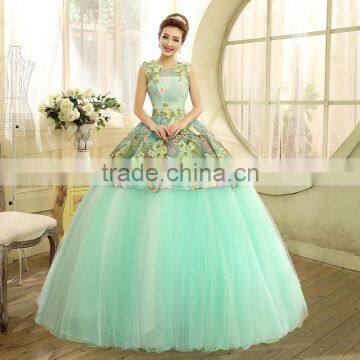 MGOO Hot Sale Designer Dress For Women Prom Long Satin Evening Gown Beautiful Applique Dress L000123 photo-3