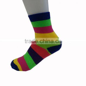 custom women colorful striped socks