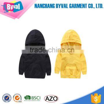 Wholesale OEM Fancy Custom Design Baby Cotton Long Sleeve Pullover Children Plain Hoodies For Kids photo-3