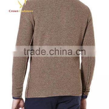 Fashion Designs Men Wool Knitwear Brands Pure Cashmere Sweater photo-2