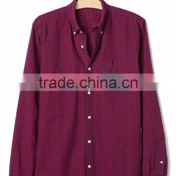 Custom Autumn Mens Dress Plaids Flannel 100% Cotton Shirts Wholesale photo-2