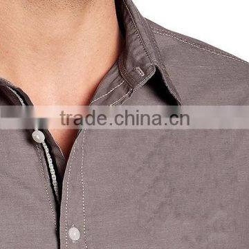 Wholesale Custom Superior Fashion Plain Mature Men's Shirt photo-3