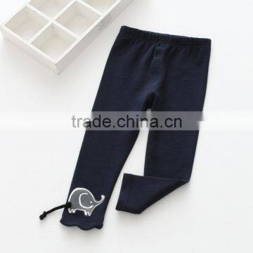 S60650B 2017 Children 100% Cotton Embroidery Cartoon Pants for Girls Kids Long Autumn Pants Leggings photo-5