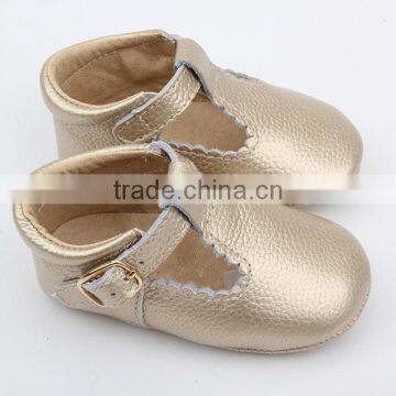 Customize Kids Leather Baby Girls T-bar Shoes 2017 photo-3
