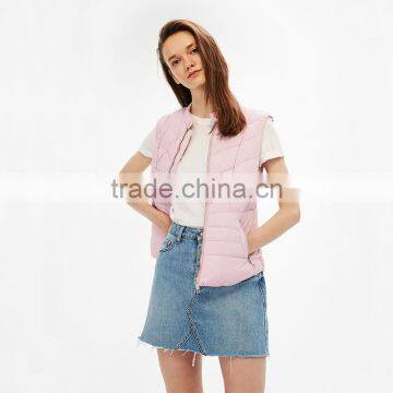 Wholesale High Quality Womens Nylon Vest Winter Sleeveless Jacket photo-3